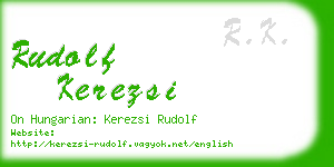 rudolf kerezsi business card